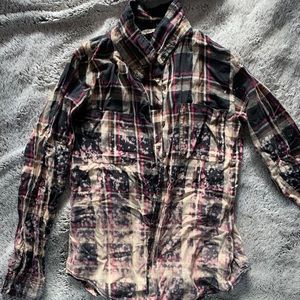 Acid washed flannel